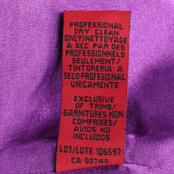 JS Collection Dress Womens 10 Purple Stretch Satin Layered Sleeveless Lined - Picture 13 of 13